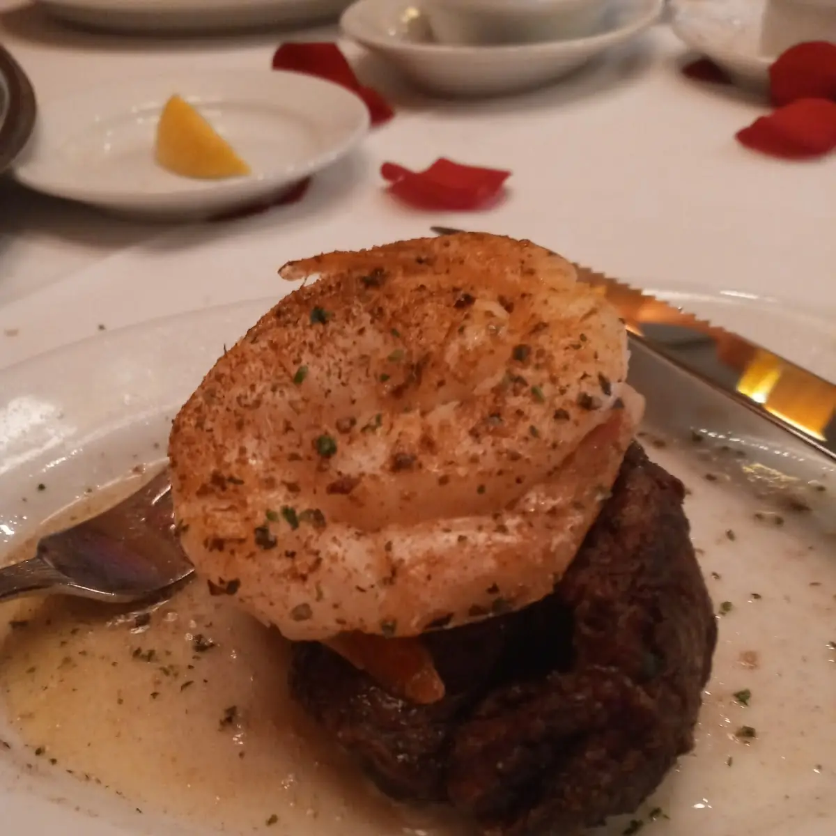 Filet Mignon and Shrimp