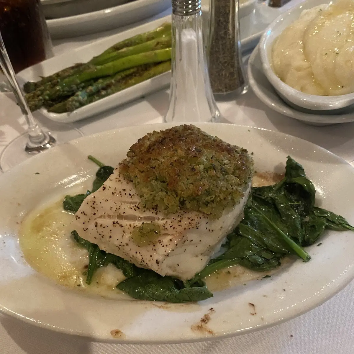 Garlic Crusted Sea Bass