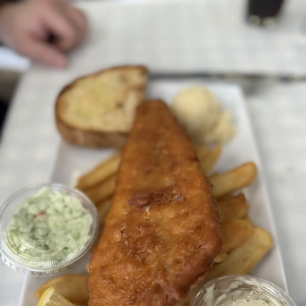 Fish Fry Beerbutter Filet Cod Skordalia