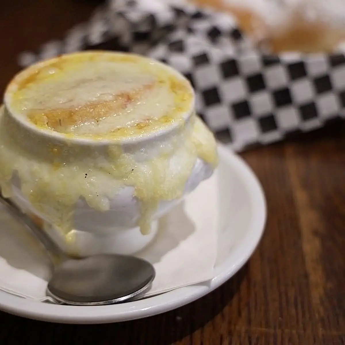 French Onion Soup Gratinéed Cheese
