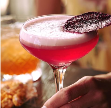 Dragon Fruit Pisco Sour