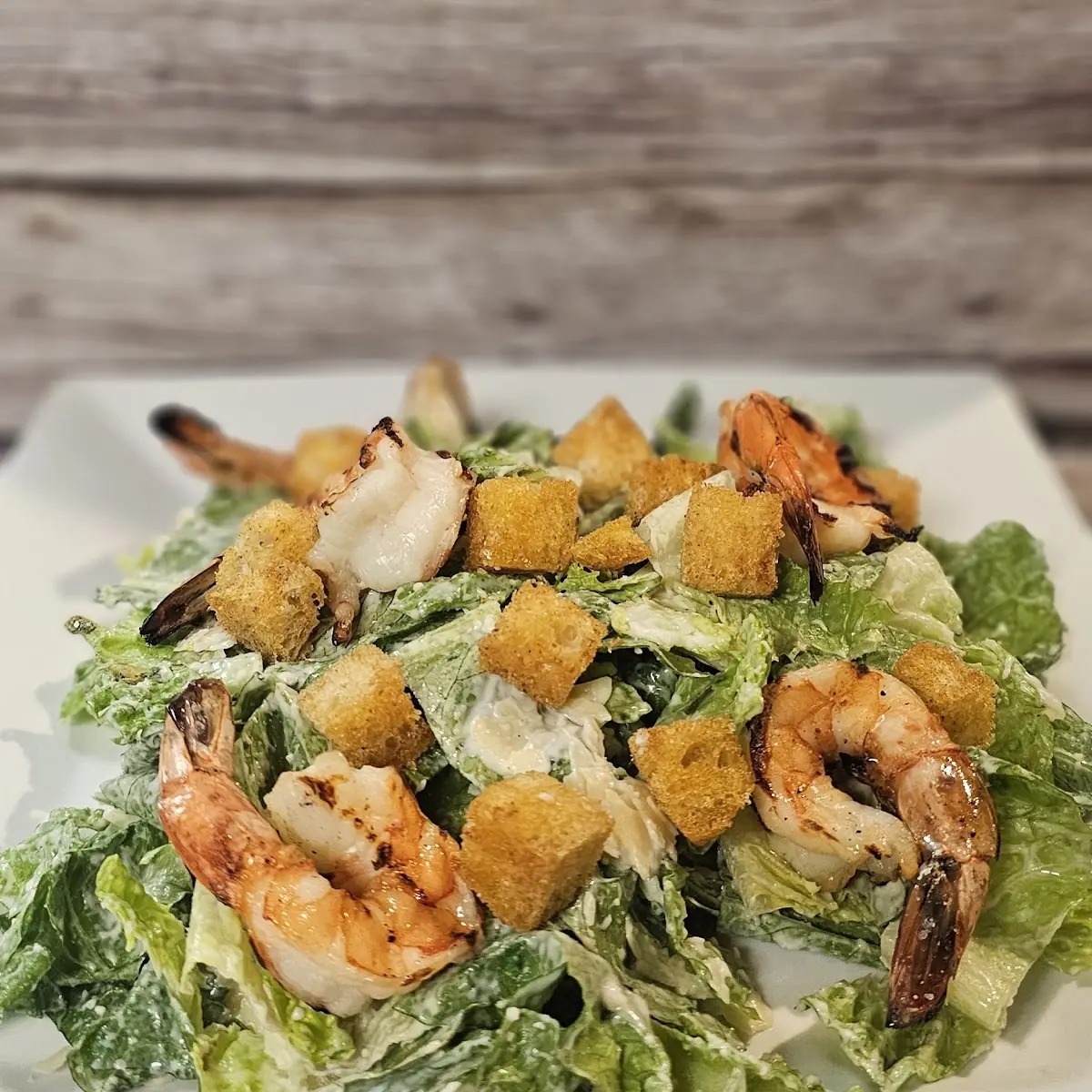 Caesar Salad with Grilled Shrimp
