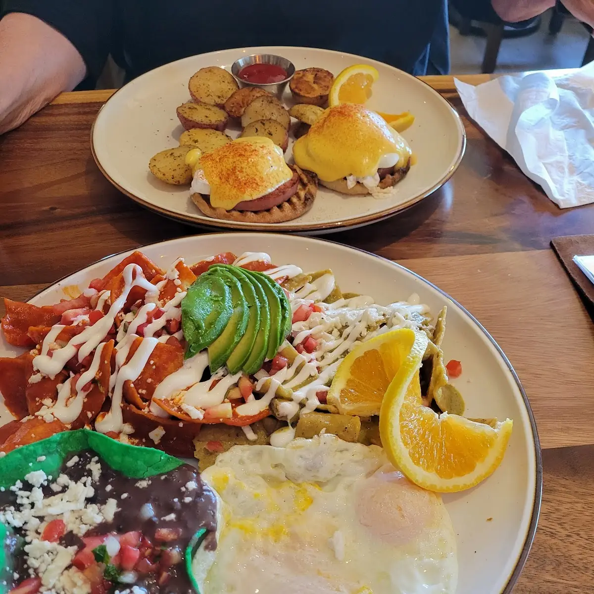 Chilaquiles and Eggs Benedict