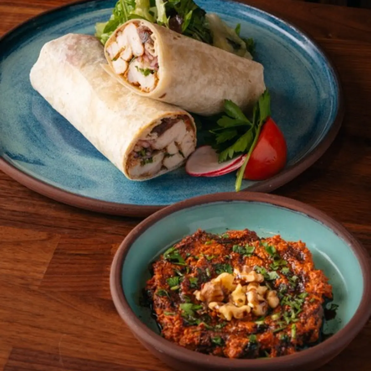 Aleppo Garlic Chicken Wrap