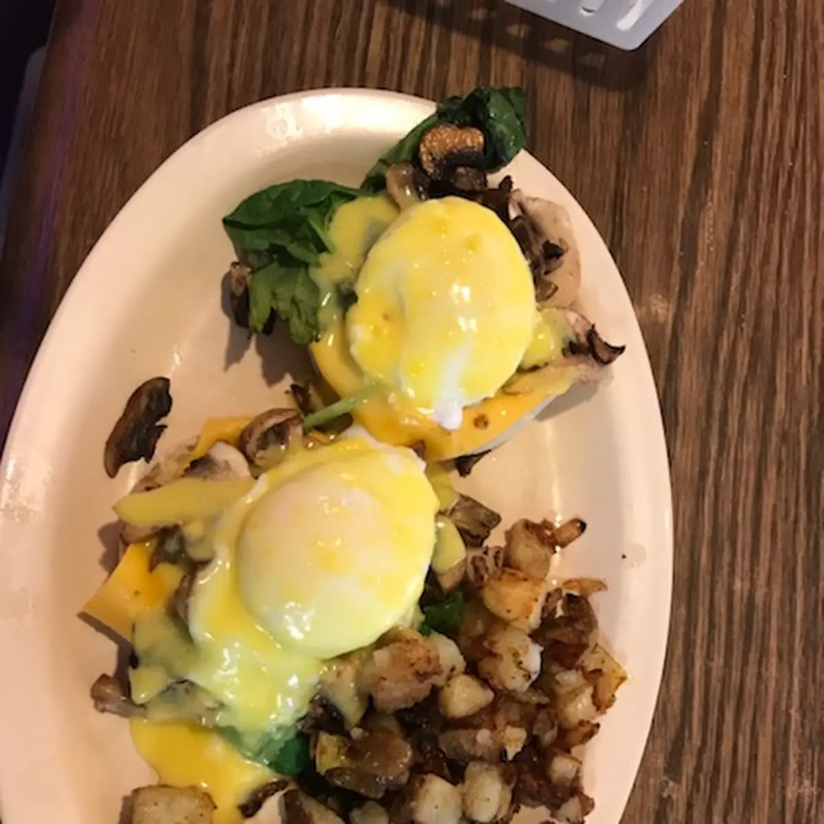 Mushroom & Swiss Benedict