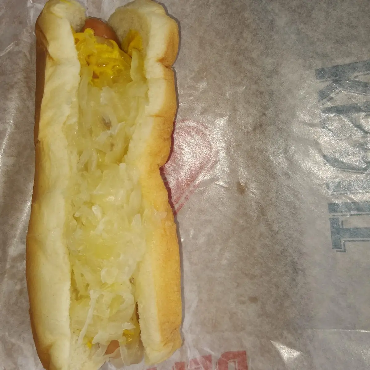 Sauerkraut Hot Dog