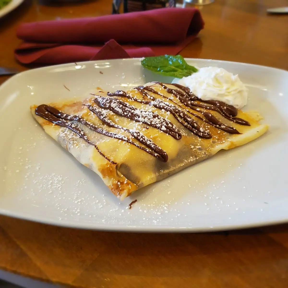 White Chocolate Dessert Crepe