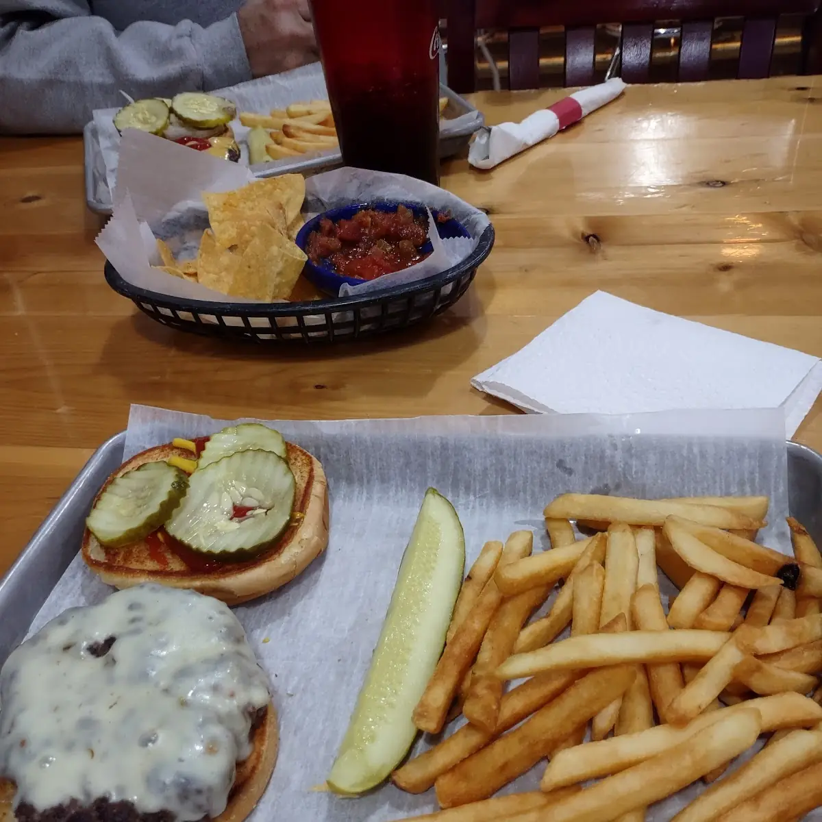 Cheese Burger with Fries