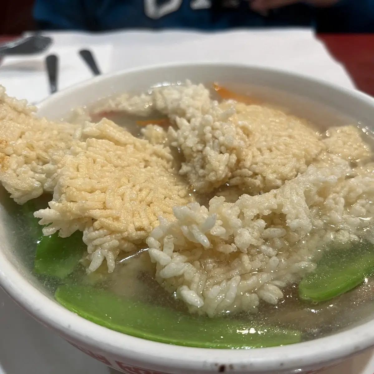 Three Delights Sizzling Rice Soup