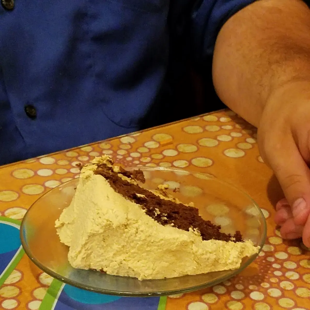 Chocolate Cake with Peanut Butter Icing