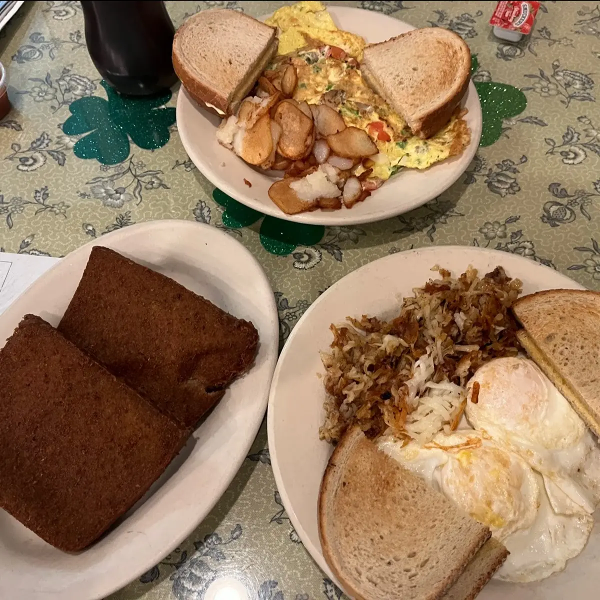 Scrapple Eggs and Hash Browns