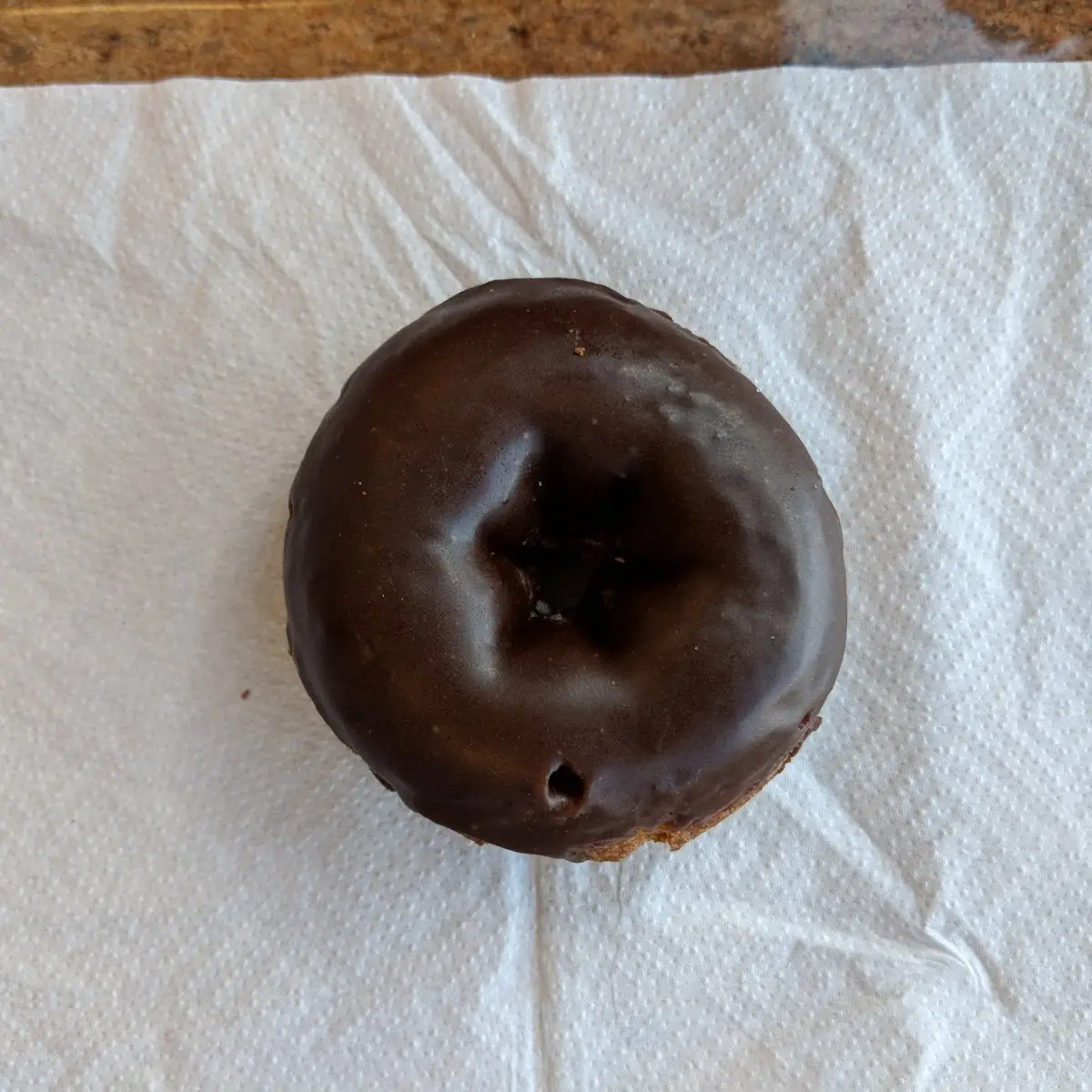 Chocolate Glazed Cake Donut