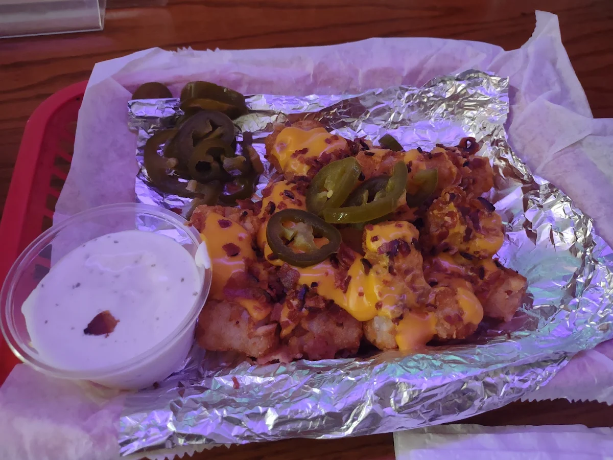 Loaded Tots with Jalapenos