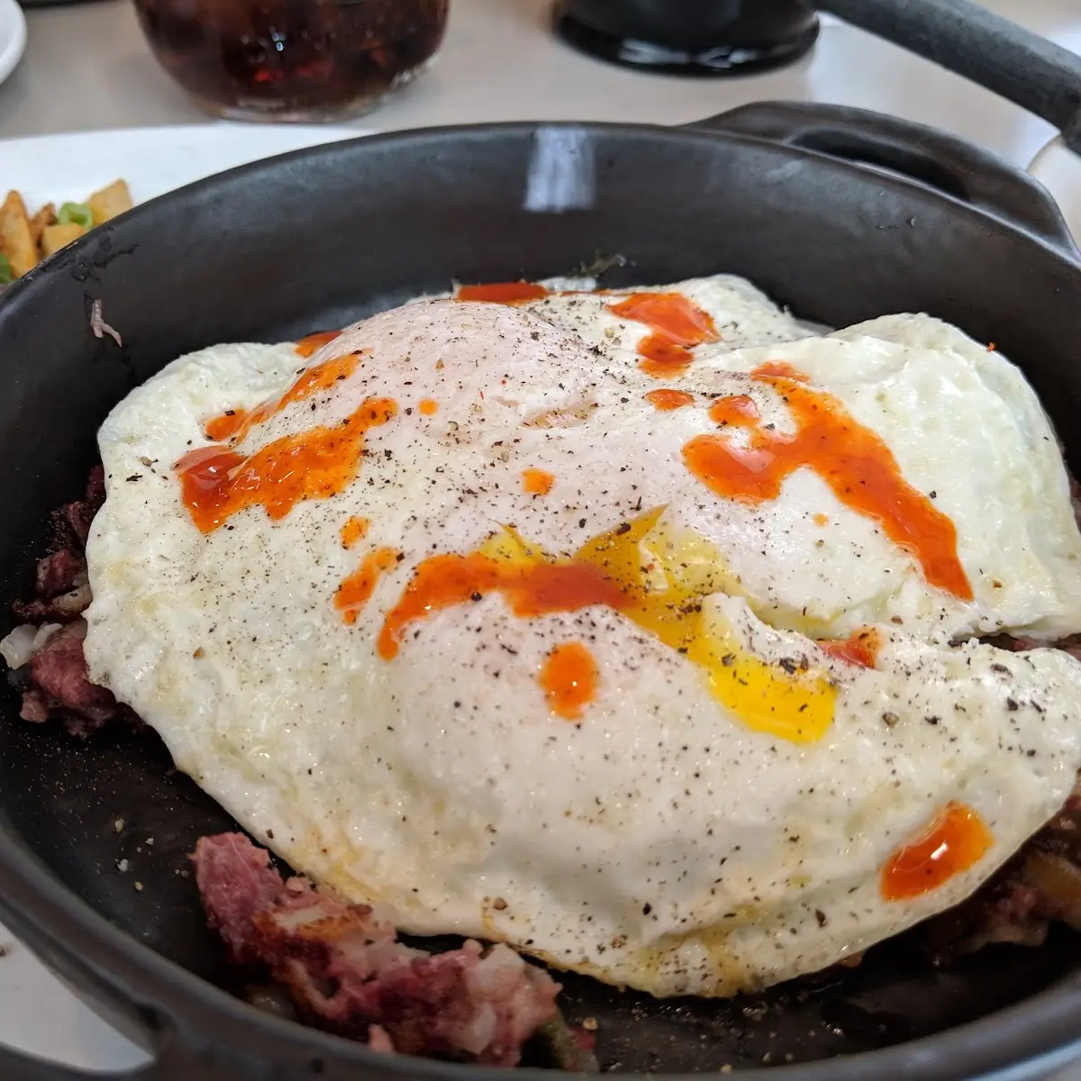 Two Eggs Any Style with Corned Beef Hash