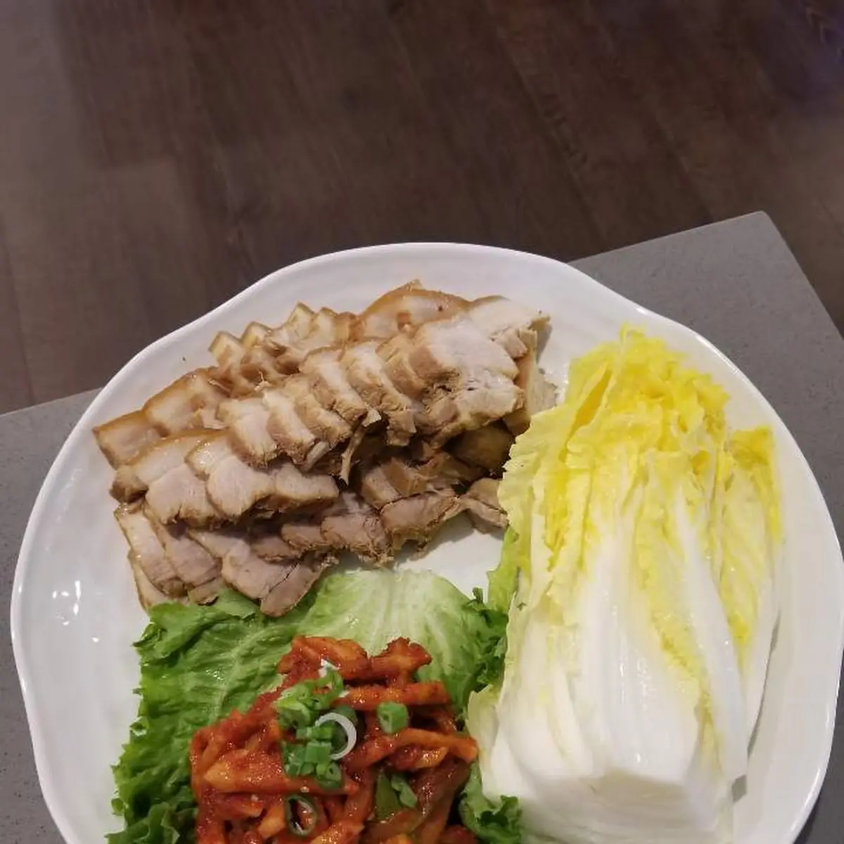 Steamed Pork Wrap w Soybean Paste Soup