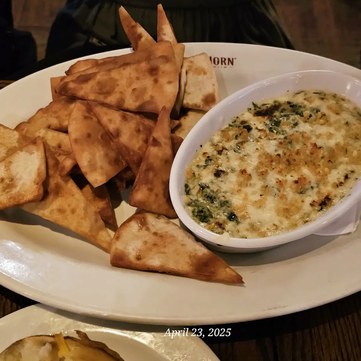 Parmesan Crusted Spinach Dip