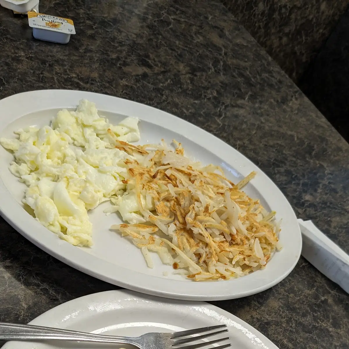 Egg Whites with Hash Brown 1pancake