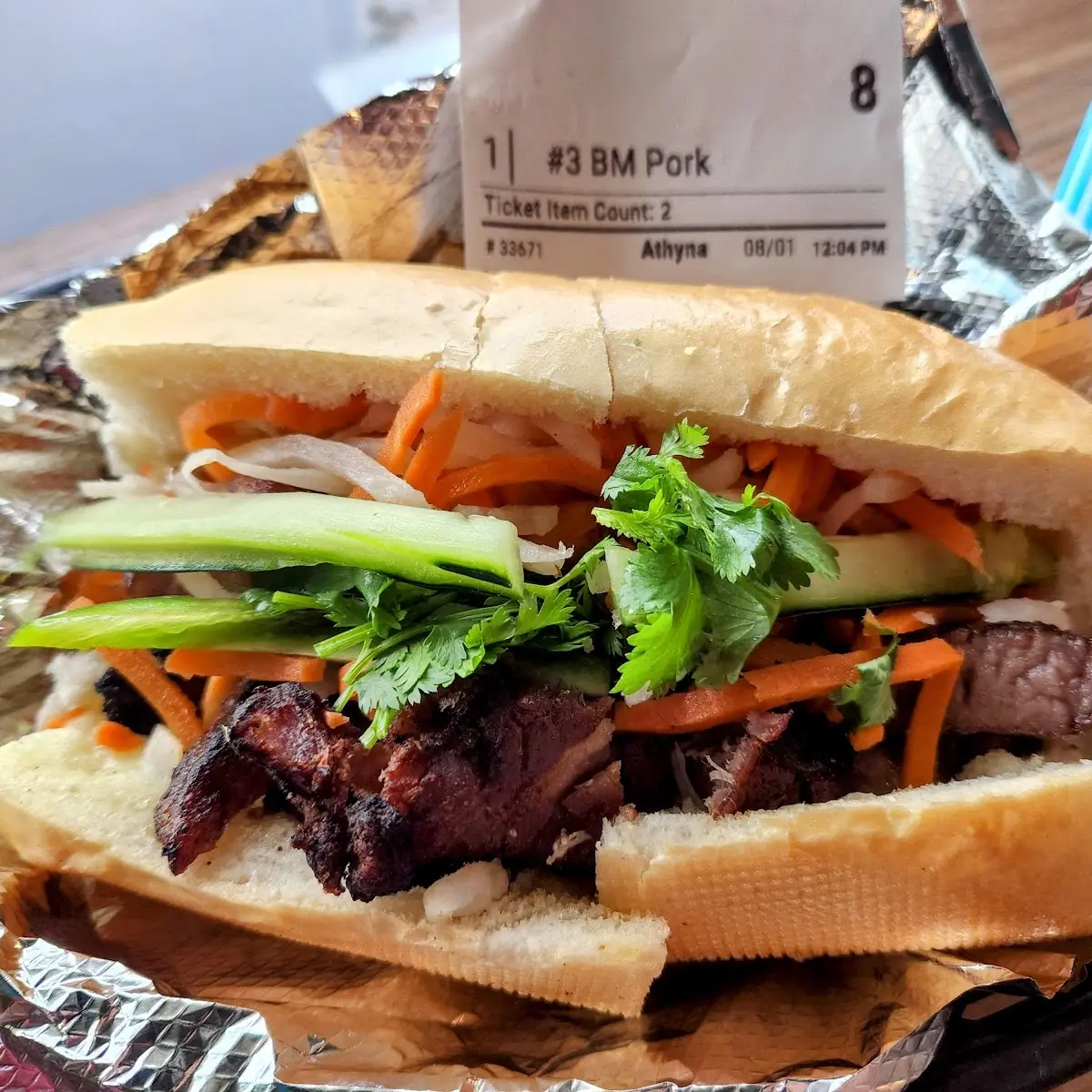 Chicken Banh MI Extra Meat Extra Jalapenos