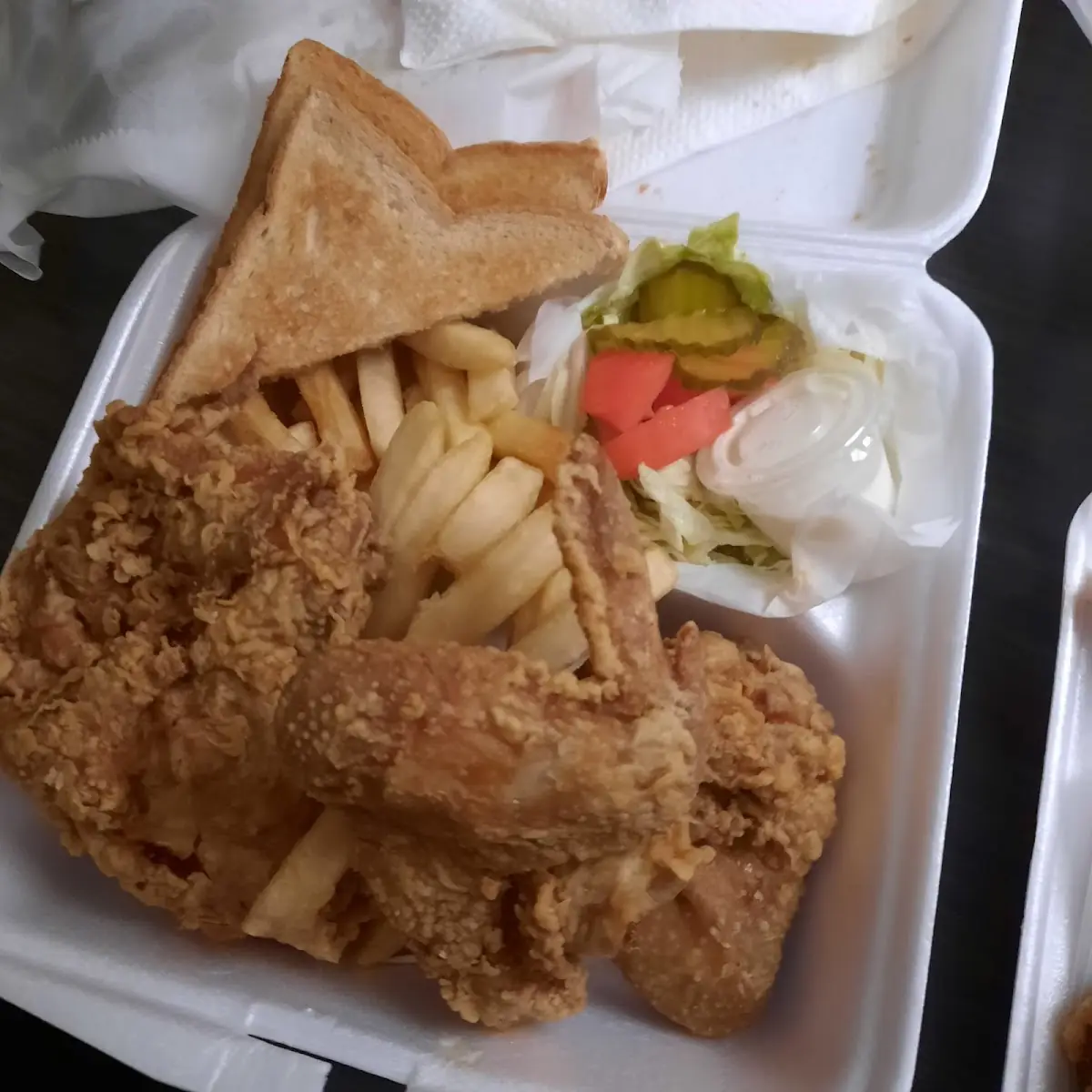 Fried Chicken and Fries