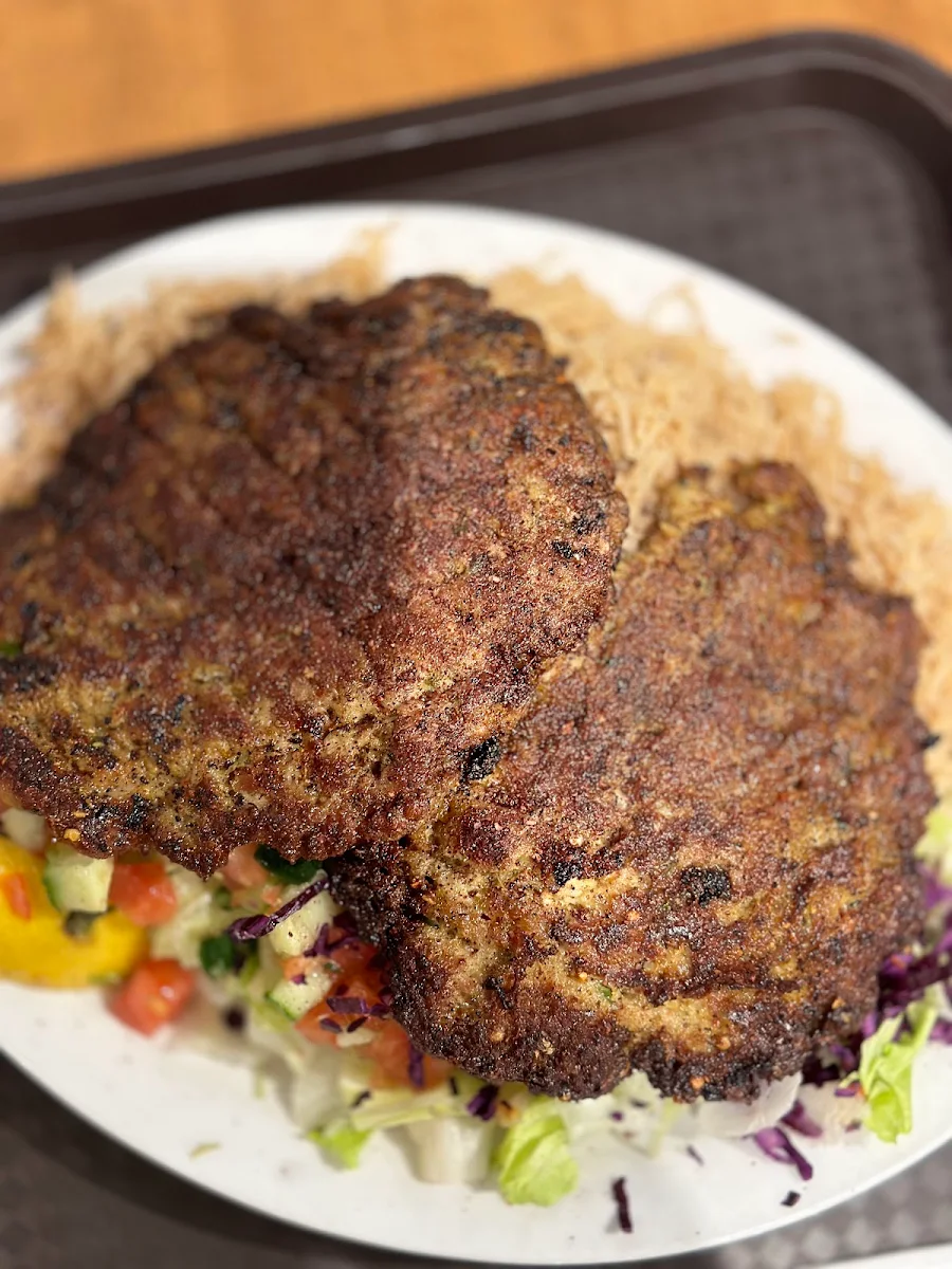 Chaplee Kabob Dinner Spicy Ground Beef, Watan Kabob - Financial Drive