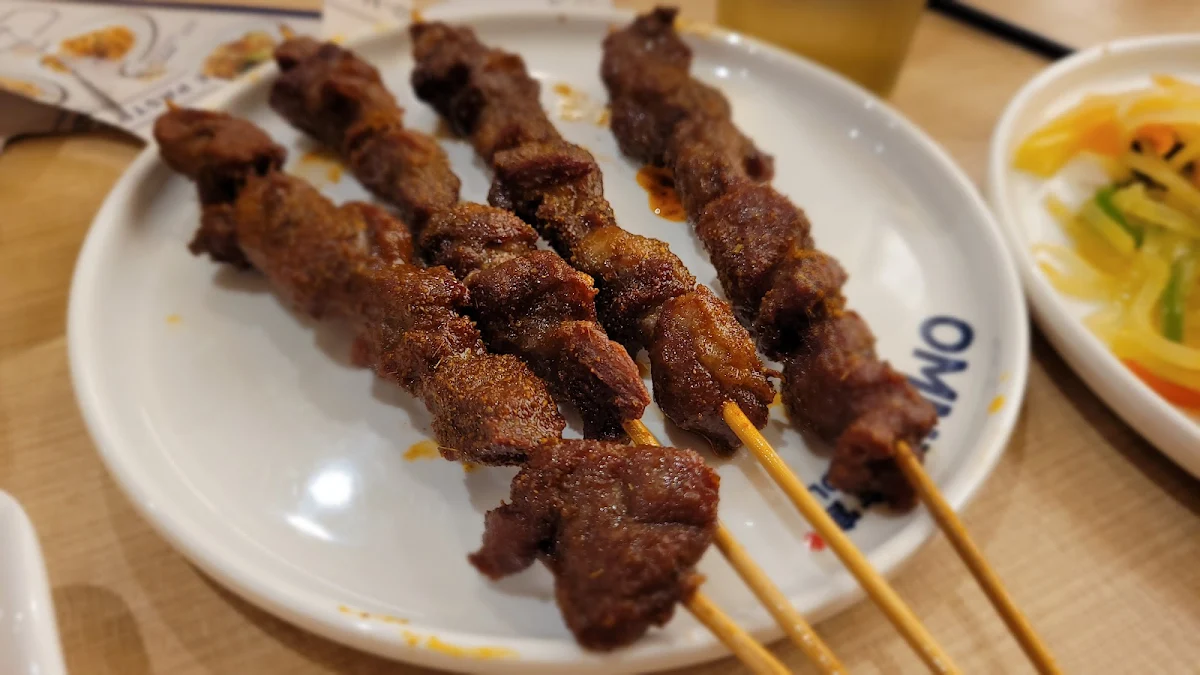 Barbecued Lamb on Stick