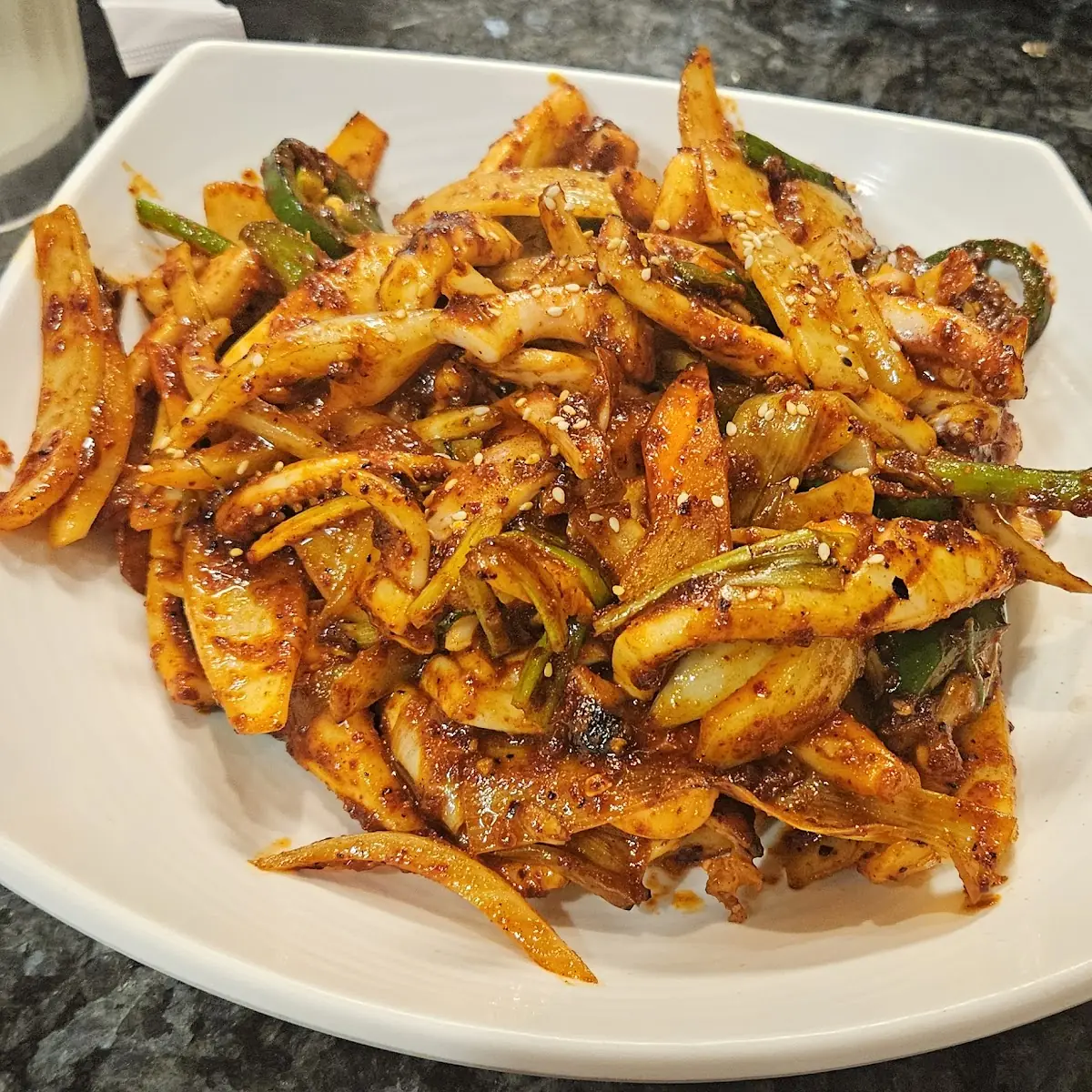 Spicy Stir Fried Squid