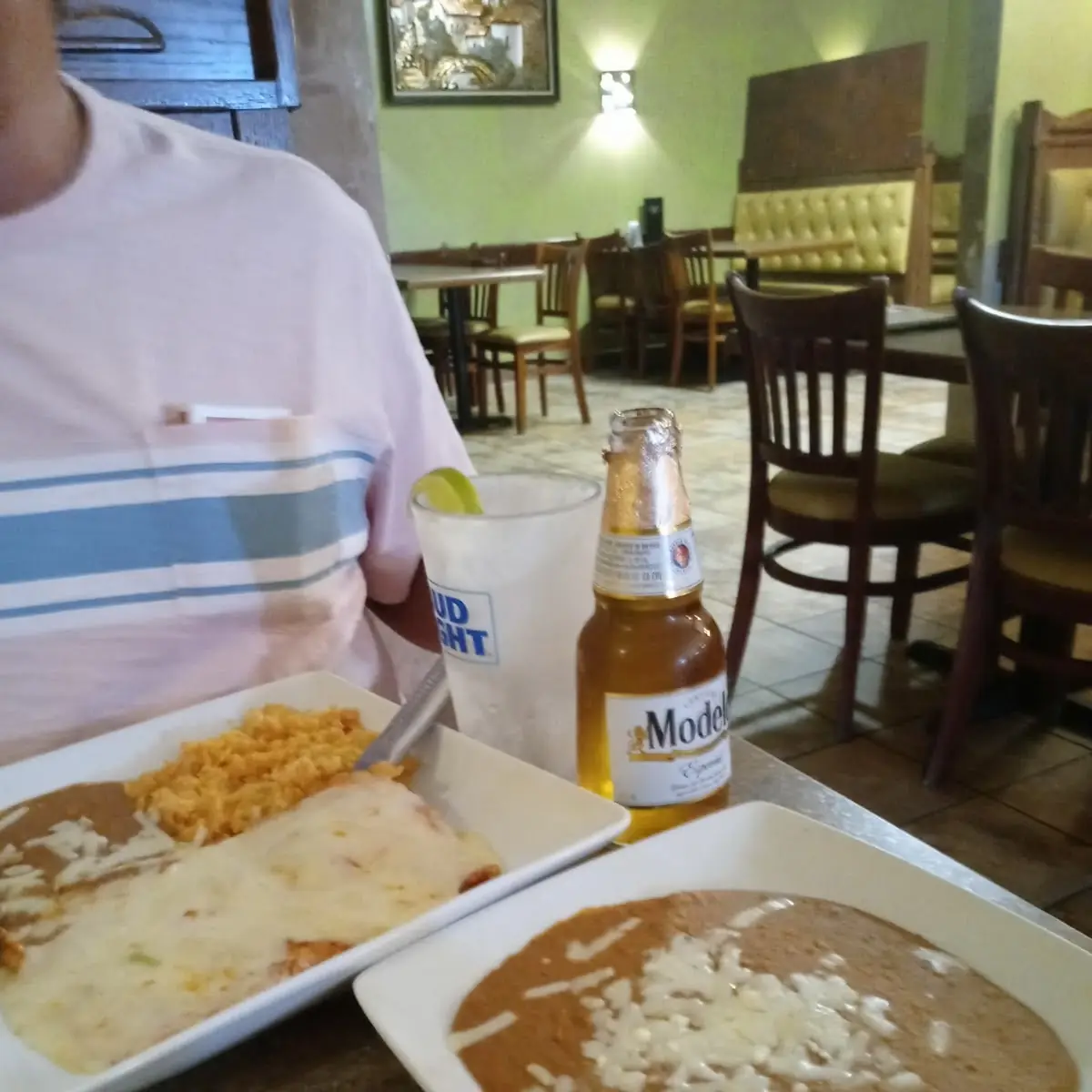 Chicken Salsa Cheese Beer Refried Beans