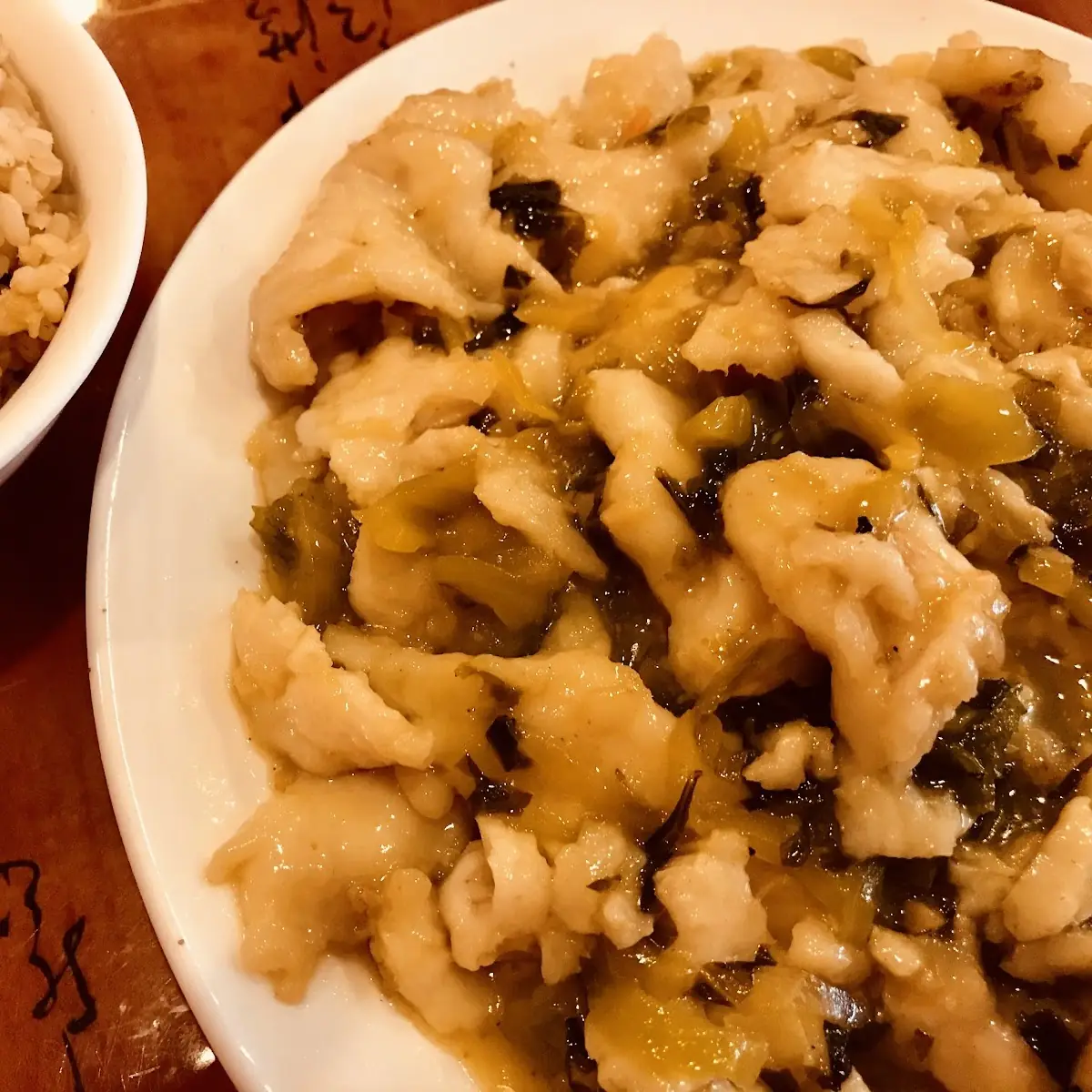 Sautéed Fish Filet and Sour Cabbage