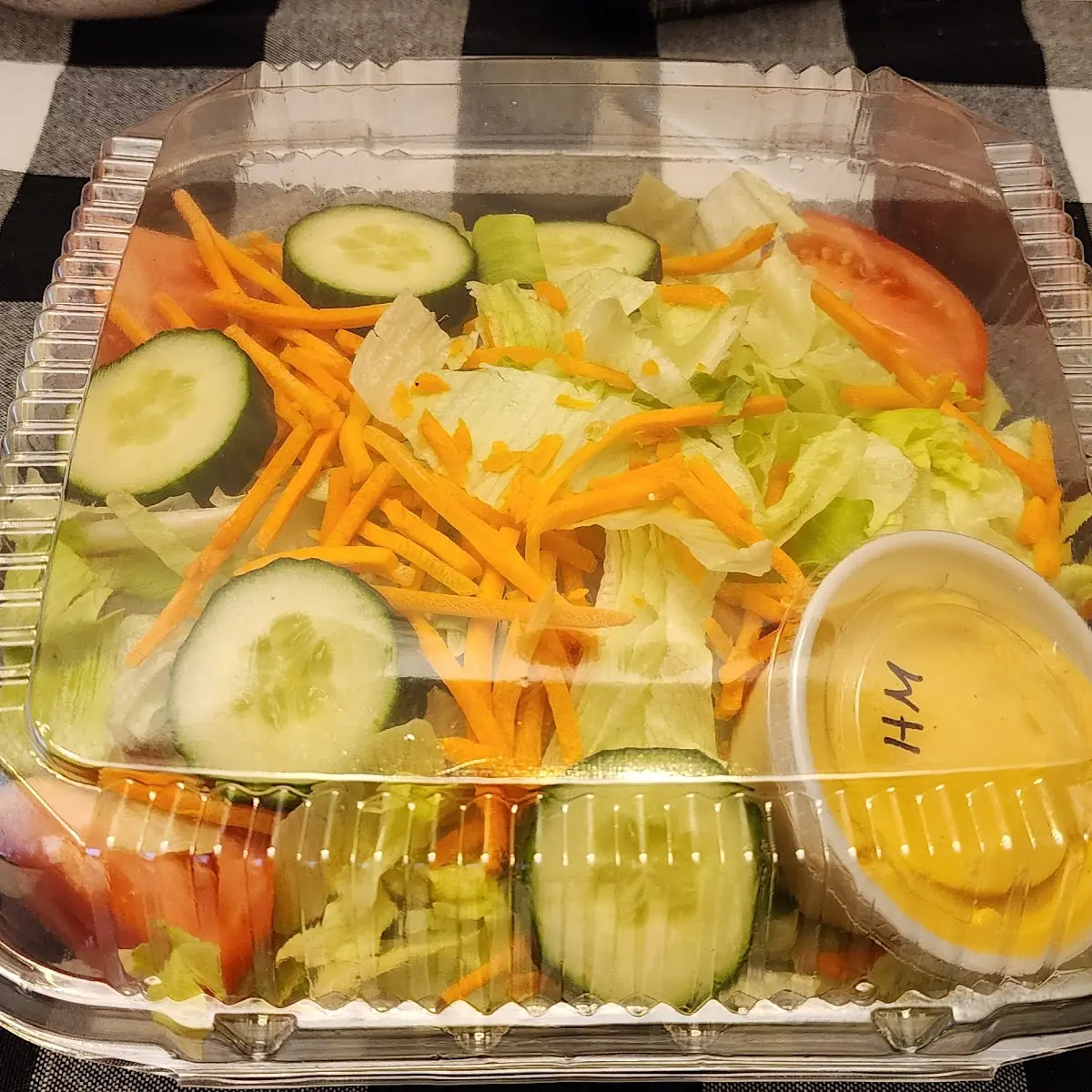 Garden Salad with Honey Mustard