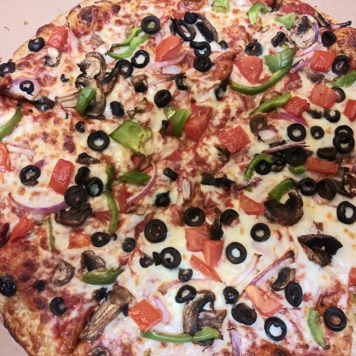 Veggie Pizza on Whole Wheat