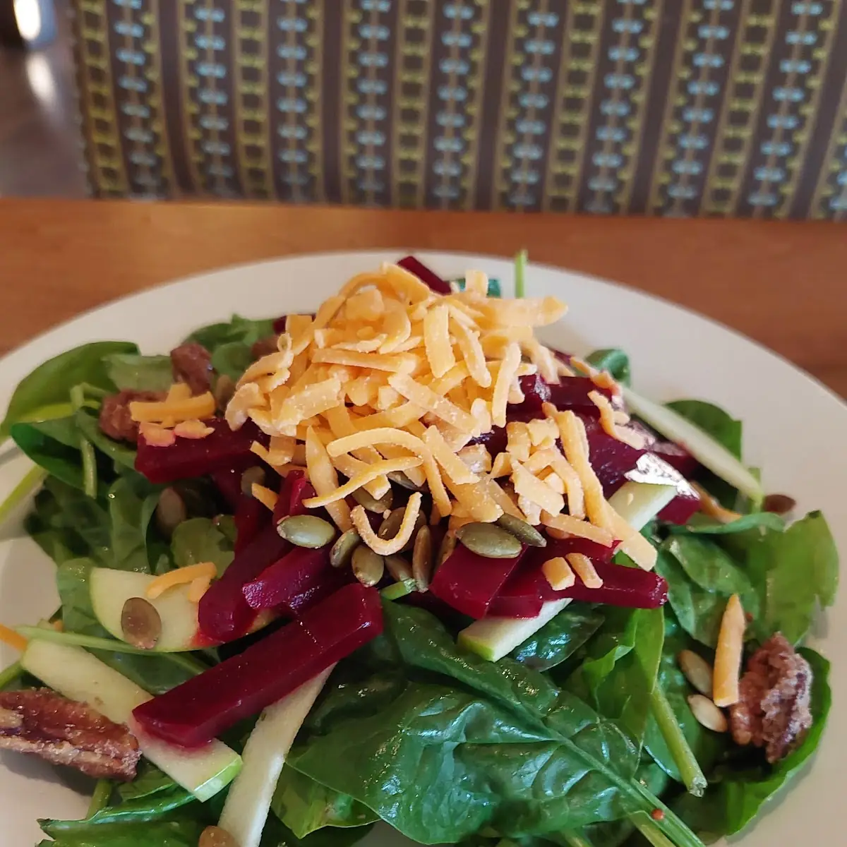 Beet Salad with Spinach