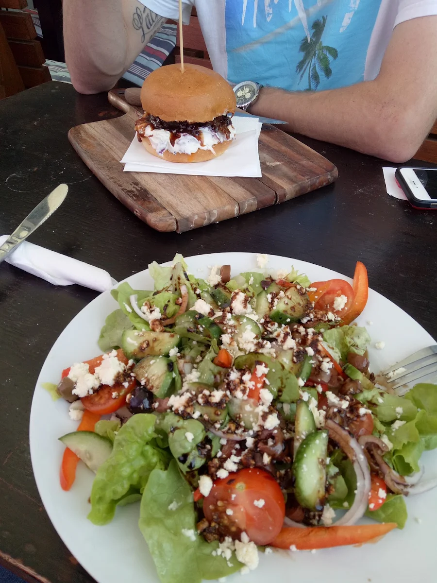 Greek Salad, 2 SHOTS ESPRESSO