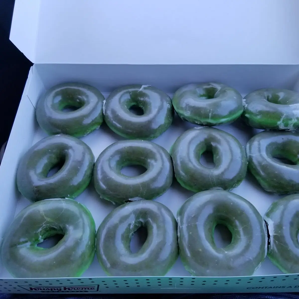 St Patrick's Day Glazed Donut