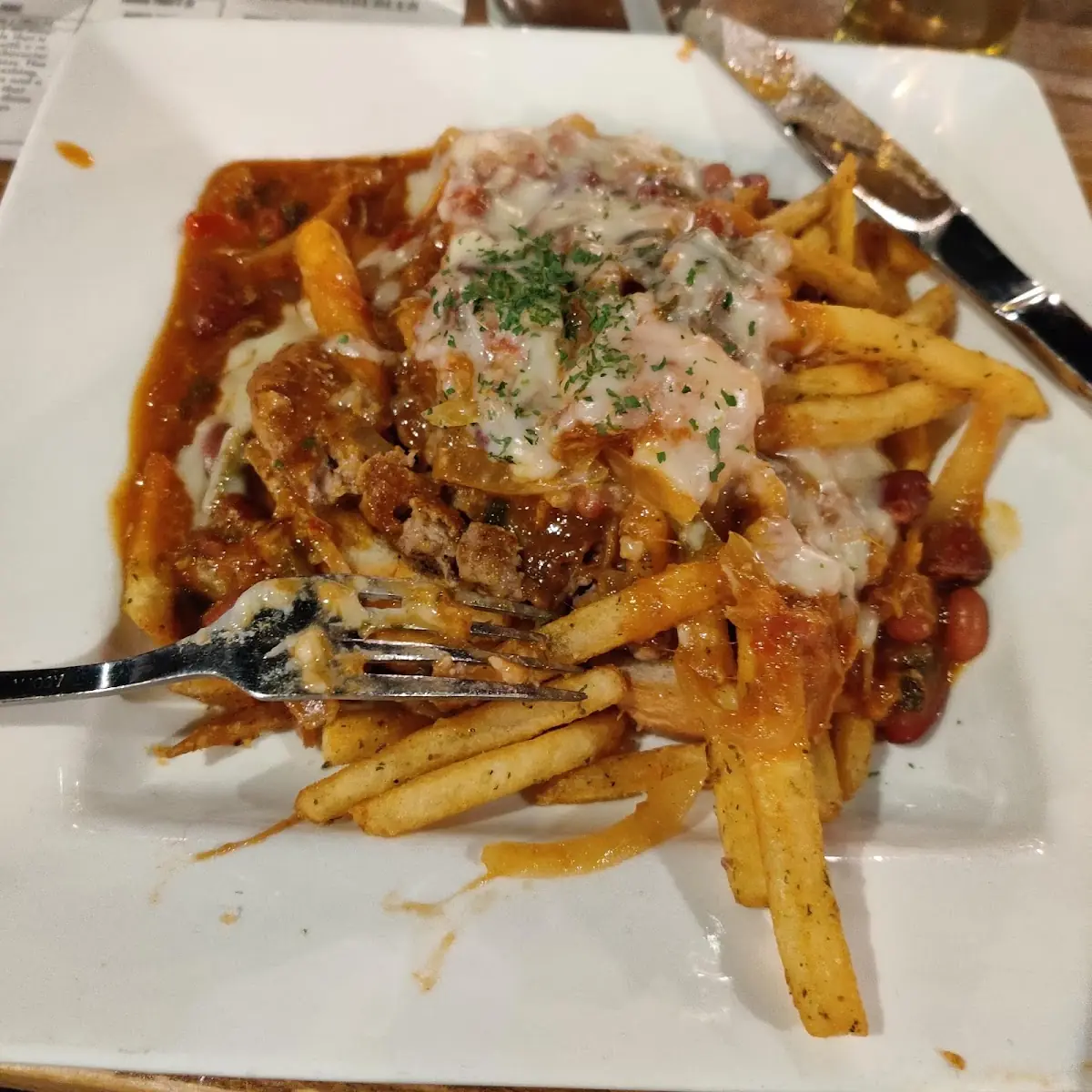 Chili Cheese Pork Horseshoe