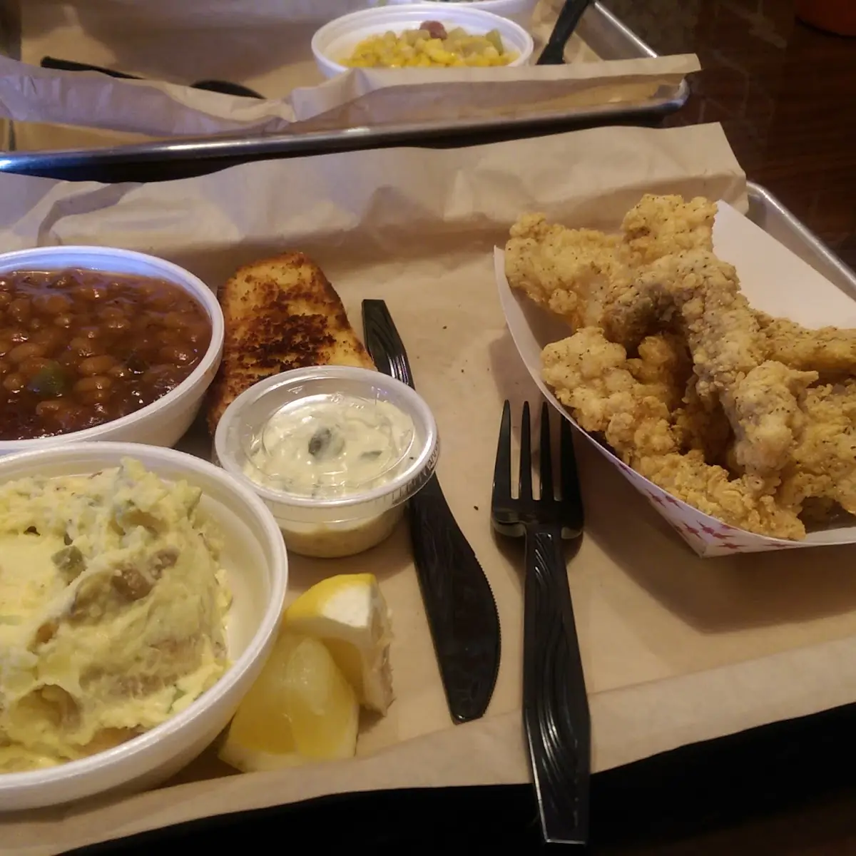 Baked Beans and Potato Salad