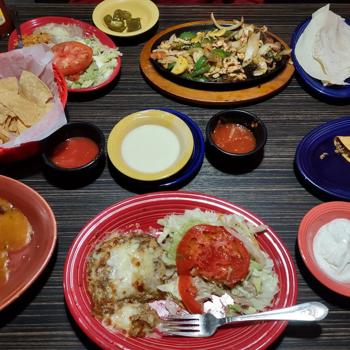 Chili Relleno and Chicken Fajitas