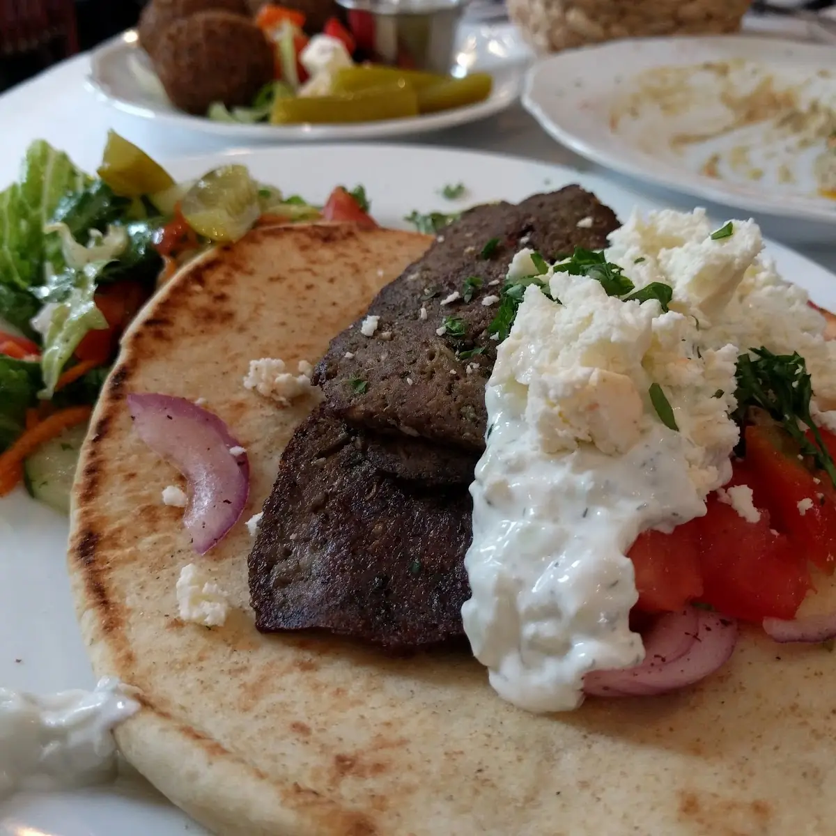 Homemade Gyro Sandwich