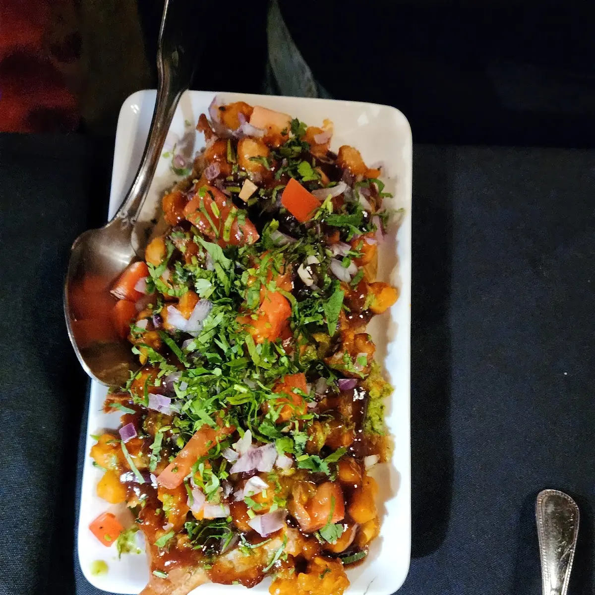 Veg Samosa Chaat