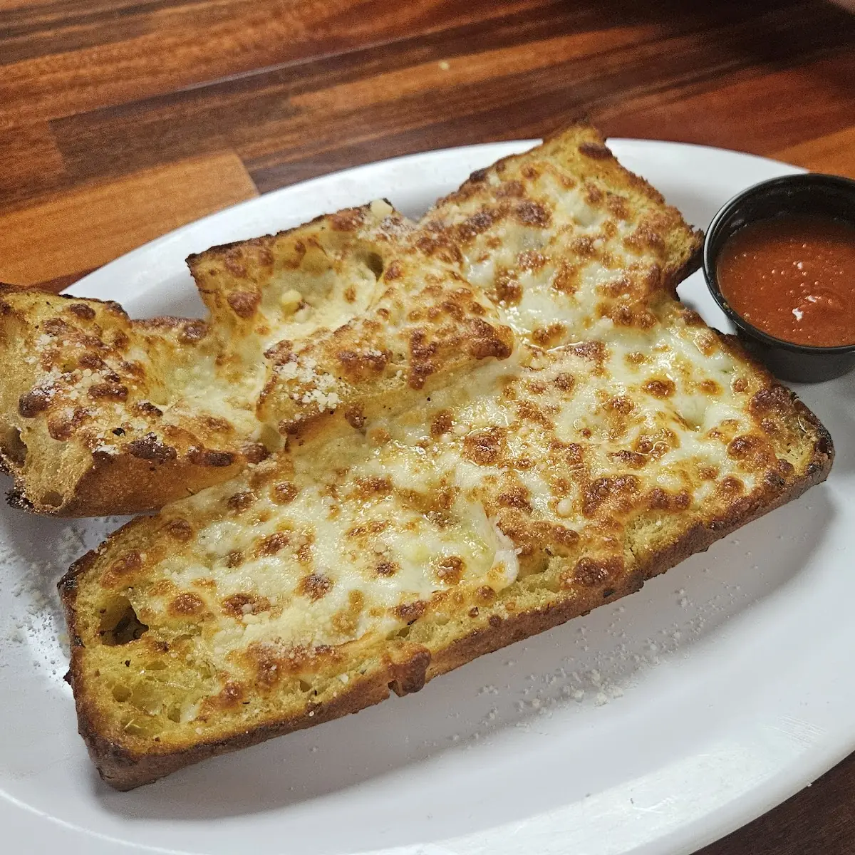 Creamy Cheesy Garlic Bread for Two