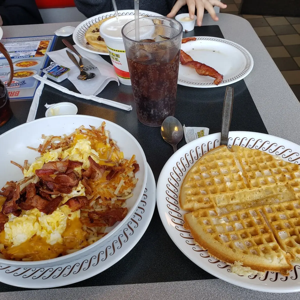 Bacon Egg and Cheese Hash Brown Bowl
