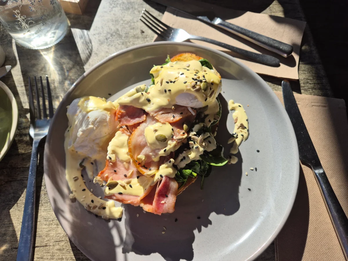 Eggs Benedict on Sourdough Toast