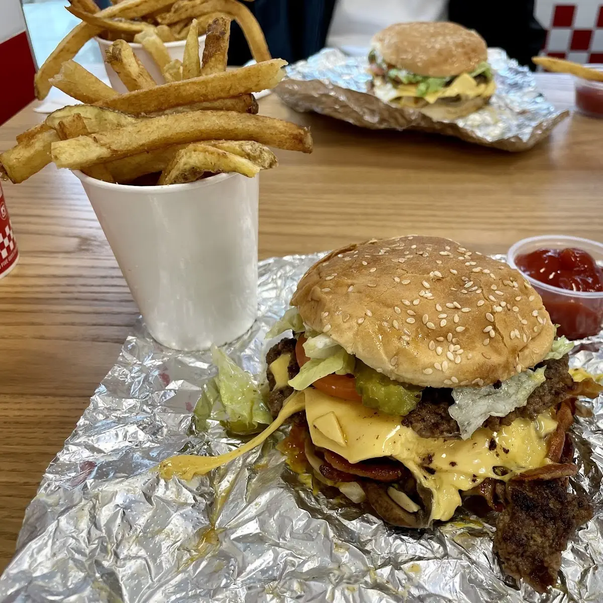 Double Cheeseburger with Bacon