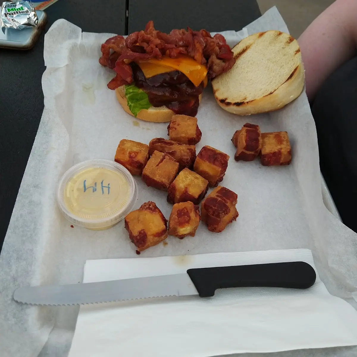 Bacon Cheeseburger and Cheese Curds