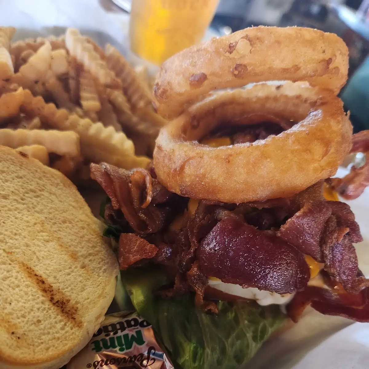 Blue Bacon Cheeseburger