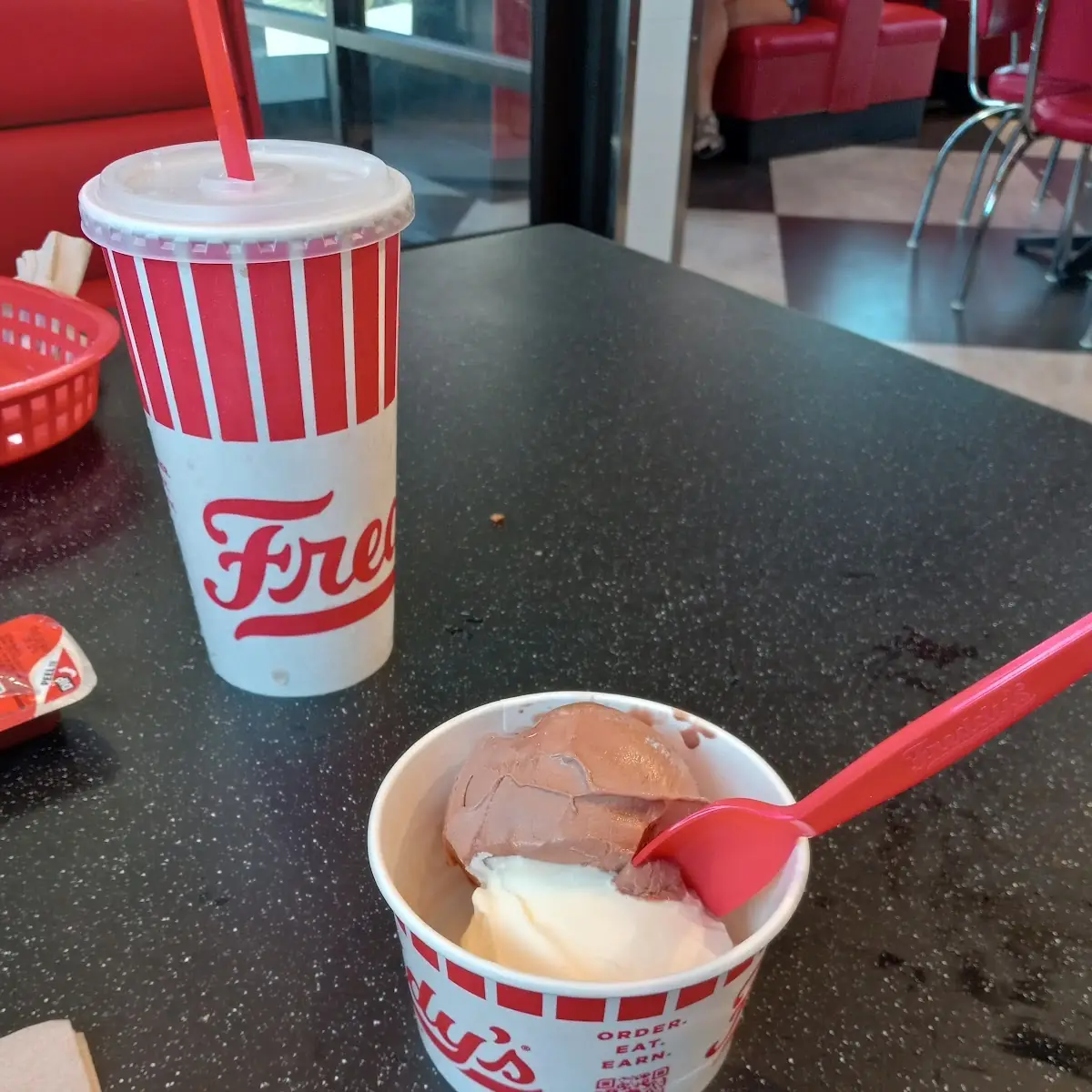 Chocolate and Vanilla Frozen Custard