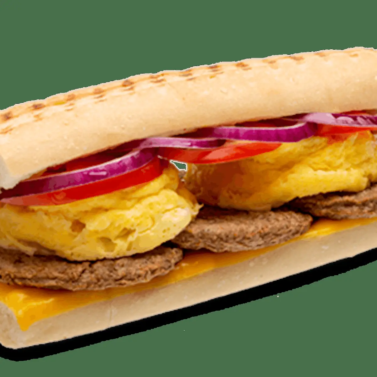 Peppered Bacon Egg and Cheese Sub Breakfast