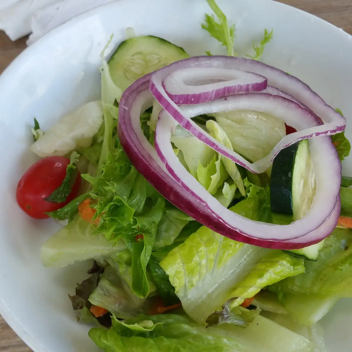 Simple Green Salad with Raspberry Vinaigrette