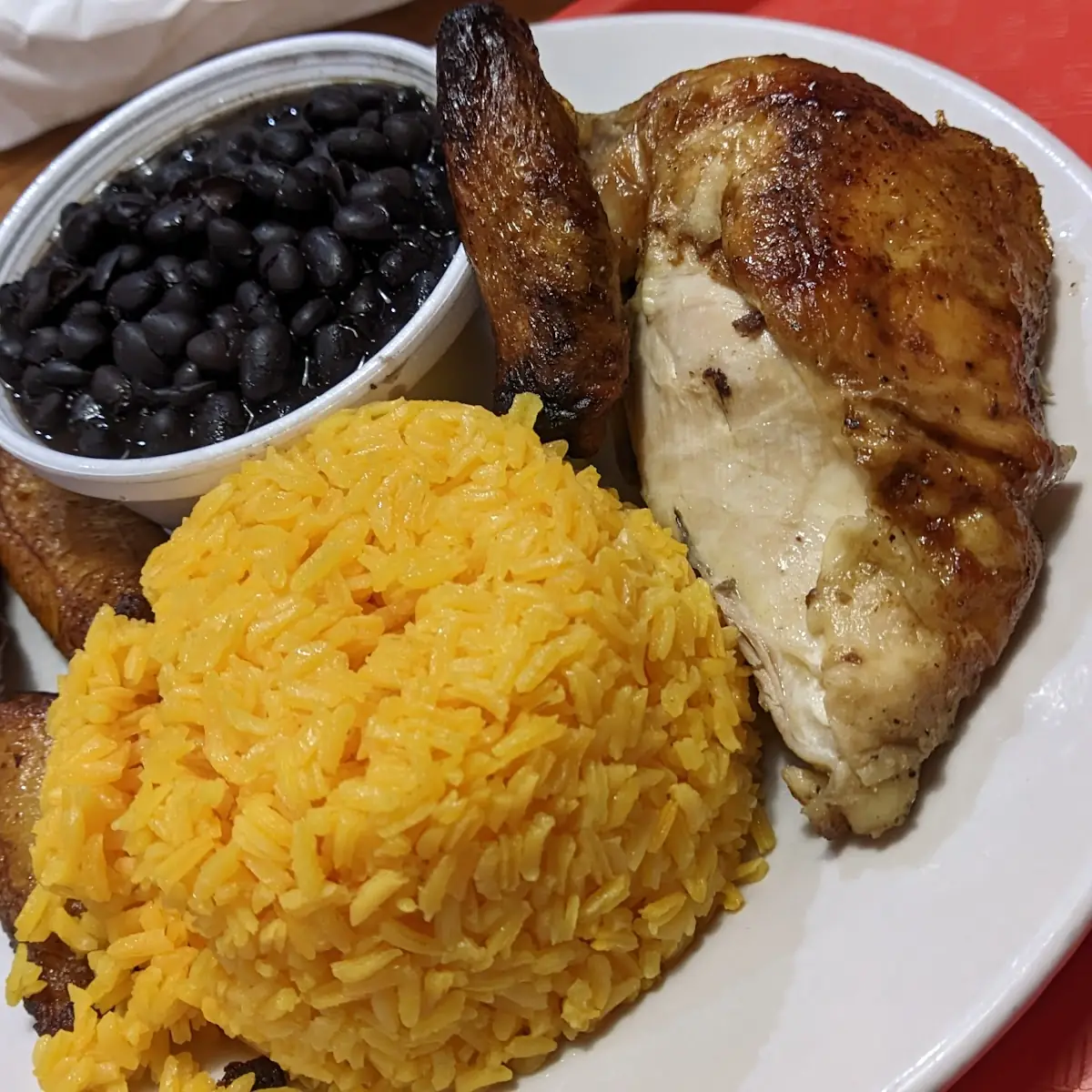 Quarter Chicken Rice and Beans
