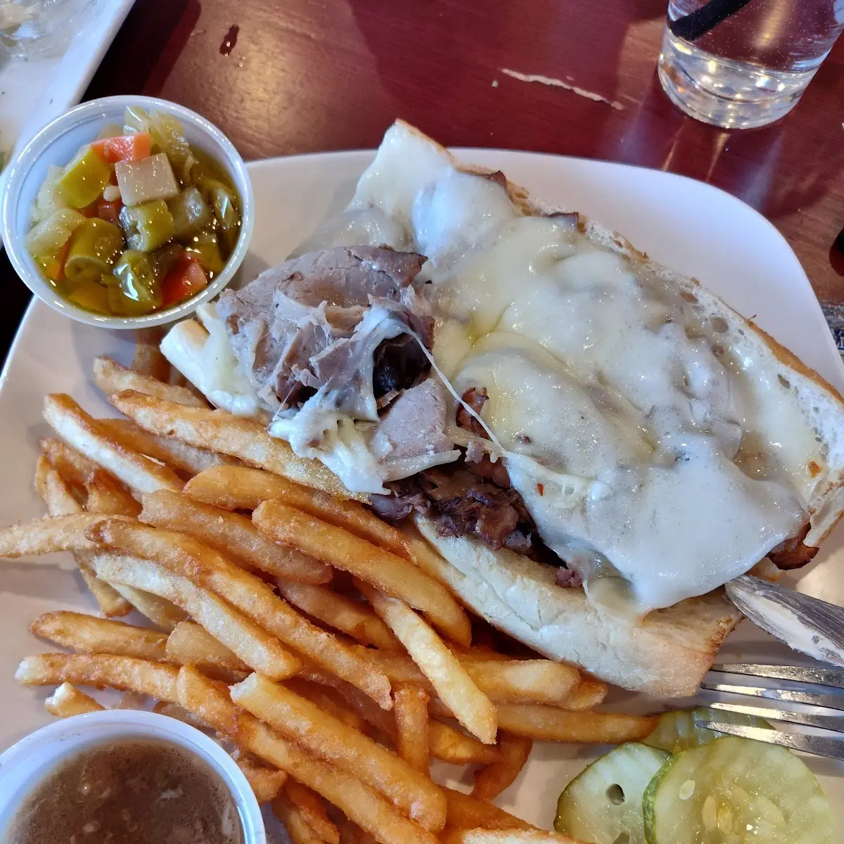 French Dip Sandwich with Fries