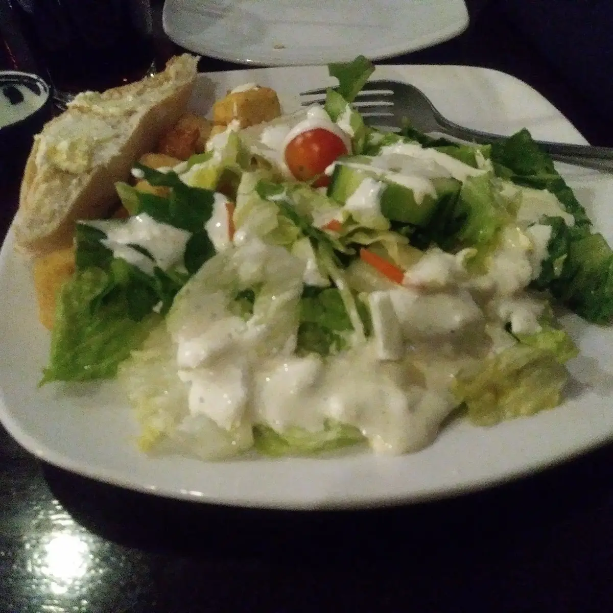 Side Salad with Ranch Dress